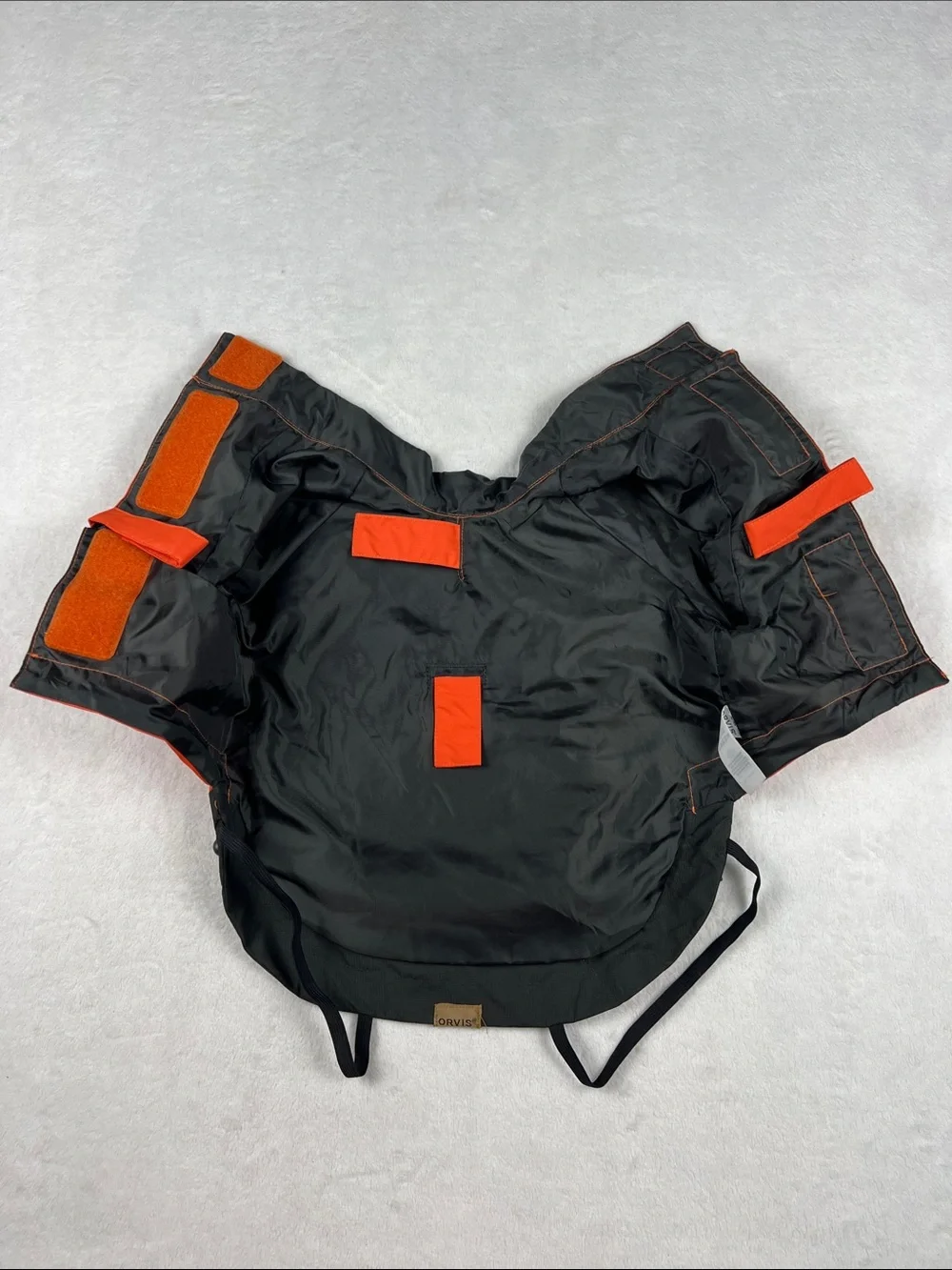 Orvis Dog Raincoat Small Sunset Orange Waterproof Rain Jacket SHELL ONLY